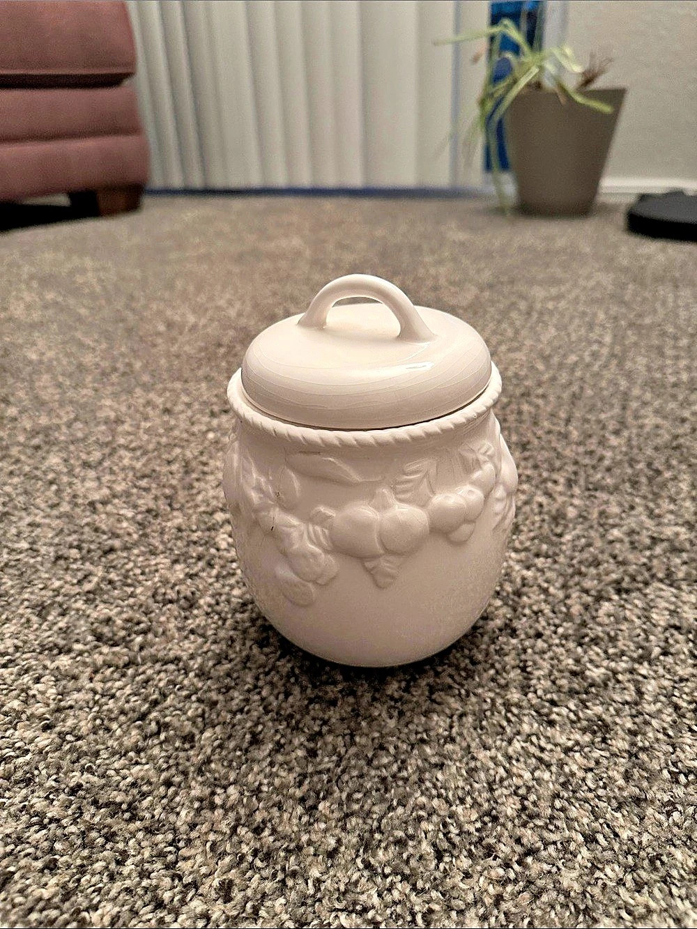 White Lidded Ceramic Container